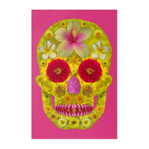 Flower Skull 8 Acrylic Print