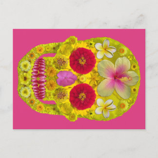 Flower Skull 8 Postcard