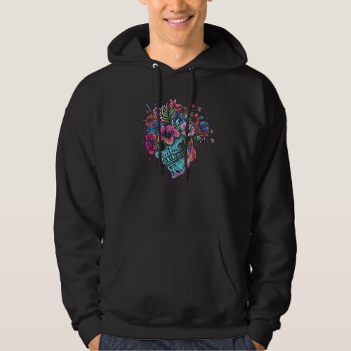 Flower Skull Hoodie