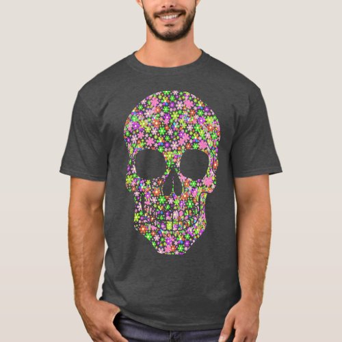 Flower Skull I Skeleton I Gardener I Aesthetic I S T_Shirt