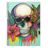Flower Skull Notebook