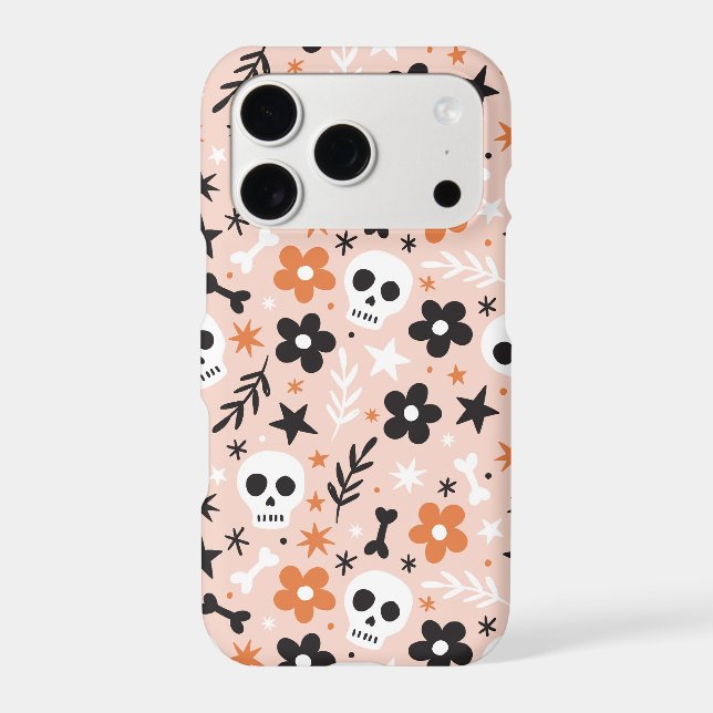 Flower Skull Pattern Samsung Galaxy Case (Back)