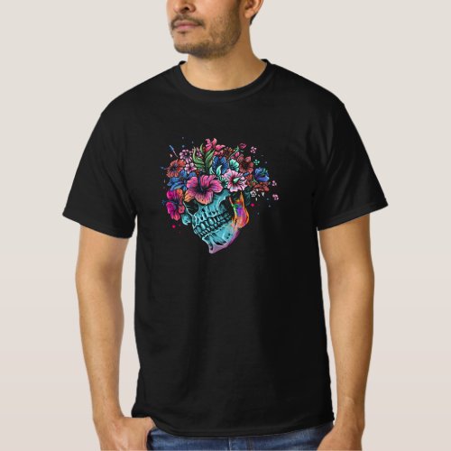 Flower Skull T_Shirt
