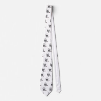 Flower Skull Tie
