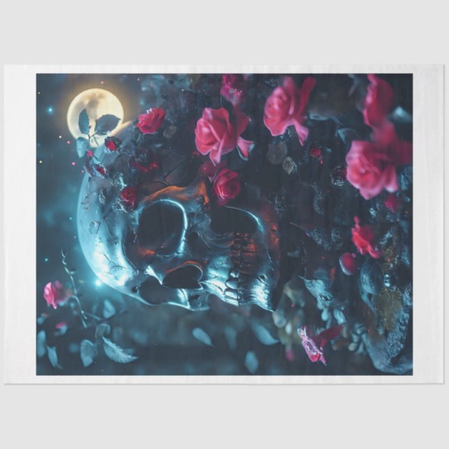 Flower Skull Tissue Paper (Front)