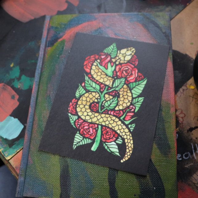 Flower Snake Postcard (Creator Uploaded)