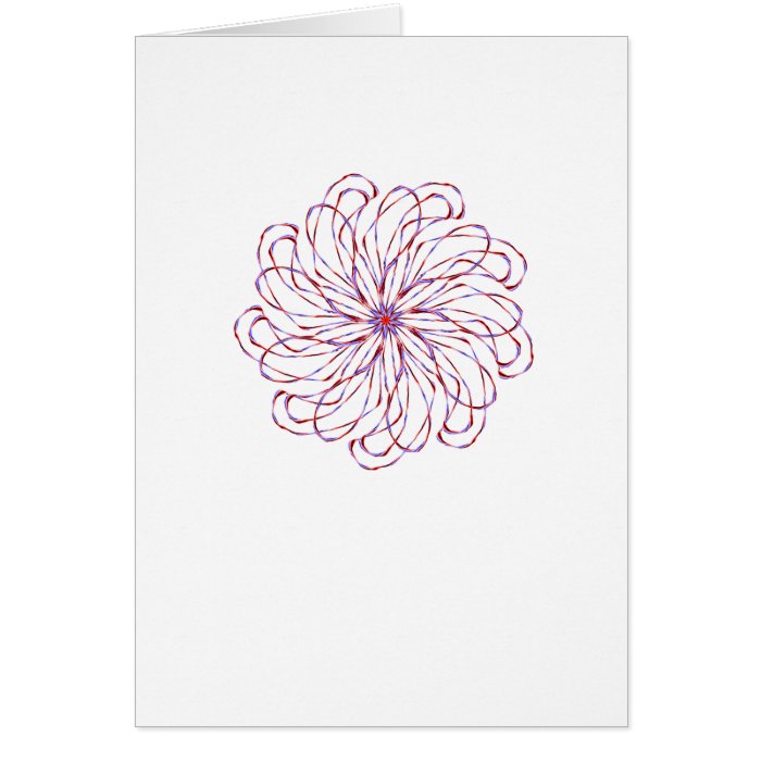 Flower spiral light purple lacy design graphic cards