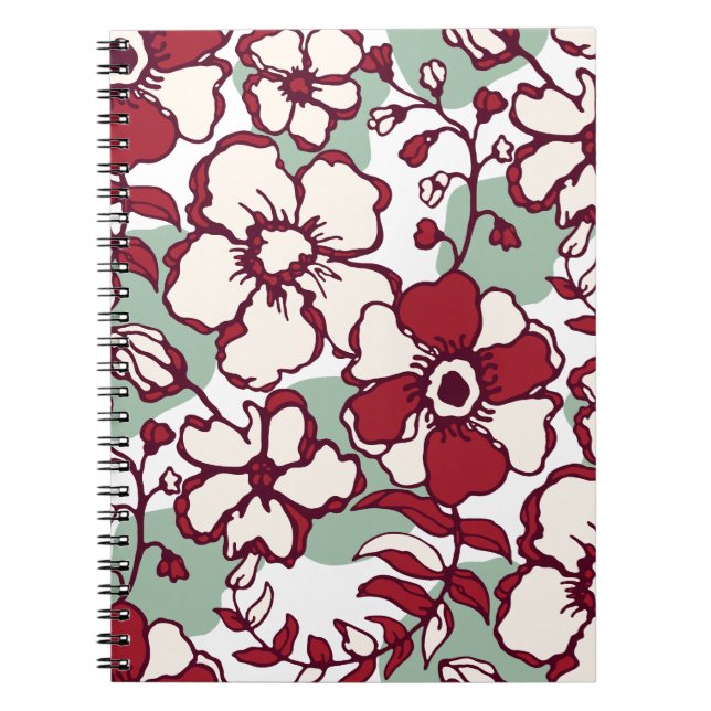  Flower Spiral Notebooks for Journaling (Front)