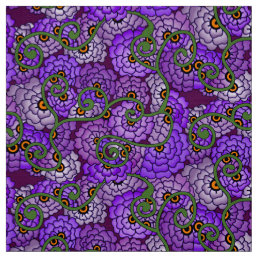 Flower Spirals - Cool Fabric
