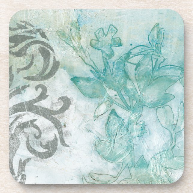 Flower Spray II Beverage Coaster (Front)