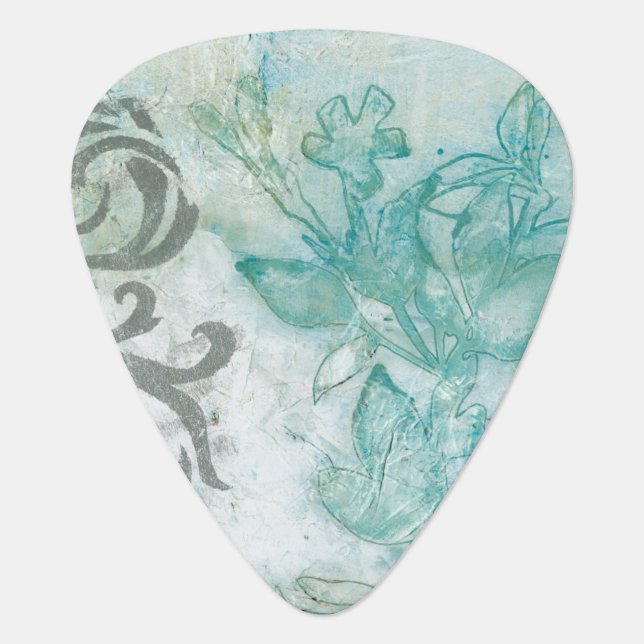Flower Spray II Guitar Pick (Front)