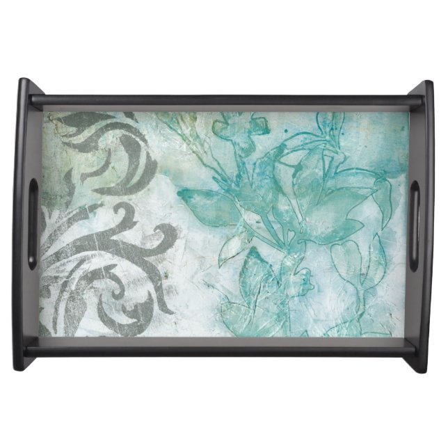 Flower Spray II Serving Tray (Front)