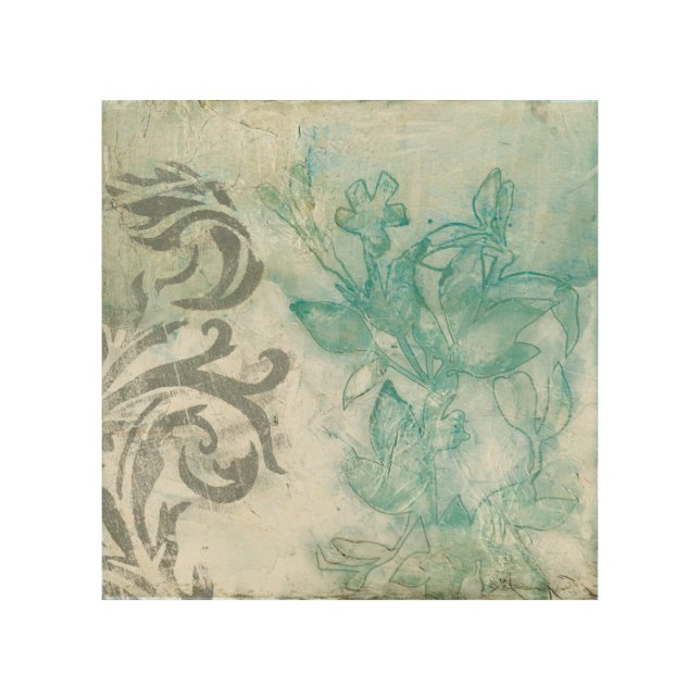 Flower Spray II Wood Wall Decor (Front)