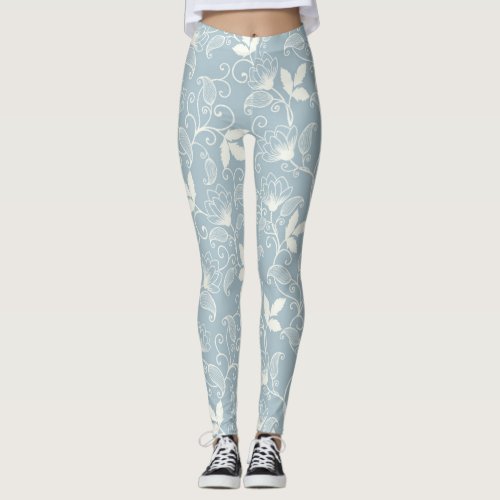 Flower Spring Blooming Floral Leggings