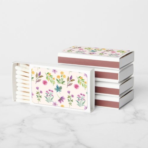 Flower Spring Blooming Floral Seamless Matchboxes