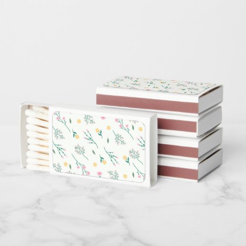 Flower Spring Blooming Floral Seamless Matchboxes