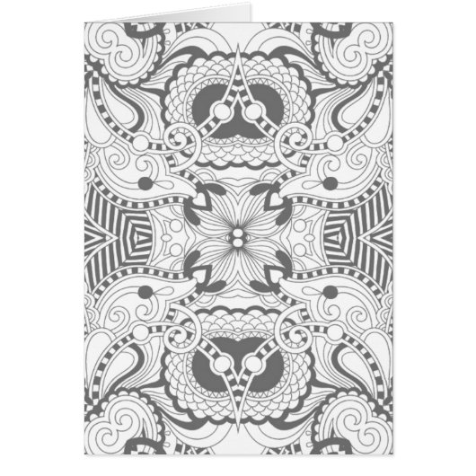 Flower Square Doodle Cards (Front)