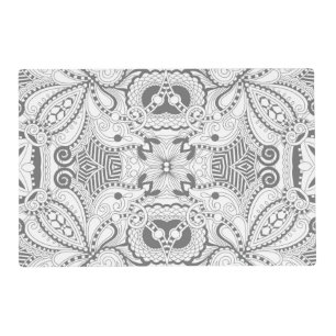 Flower Square Doodle Placemat