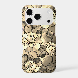 Flower Stained Glass Effect Pretty Girly Floral iPhone 17 Pro Case