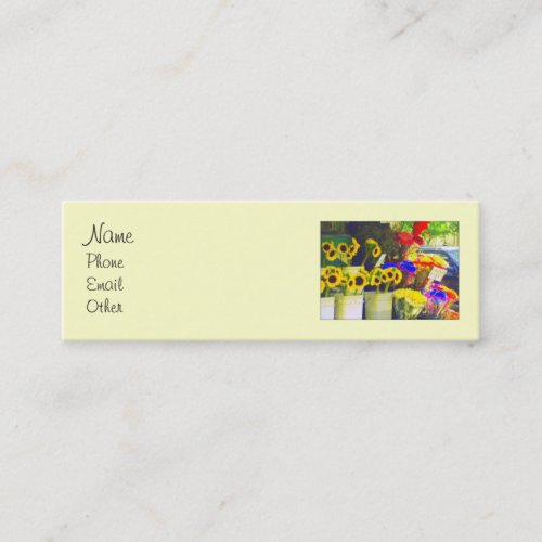 Flower Stand Mini Profile Business Card