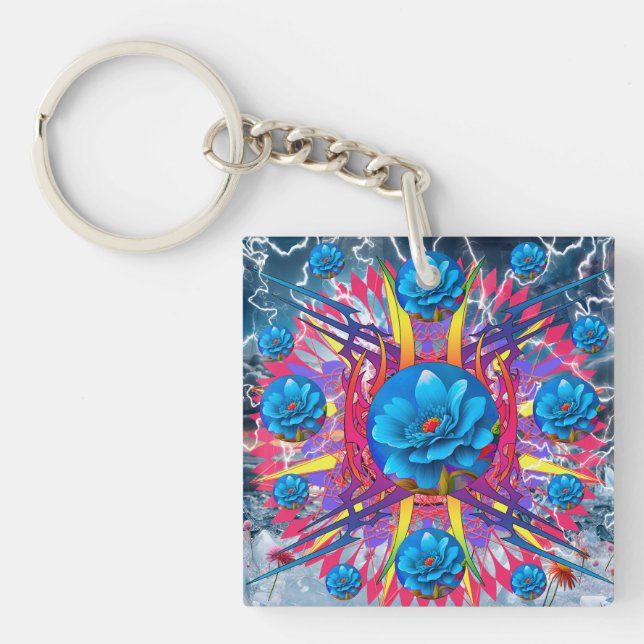 Flower Star Keychain (Front)