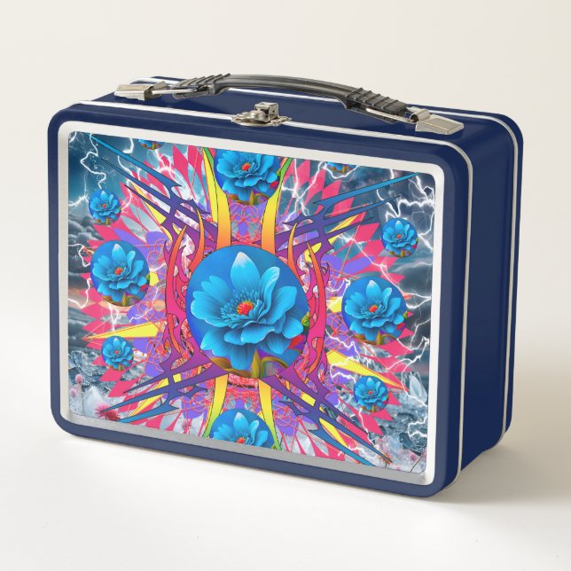 Flower Star Metal Lunch Box (Front)