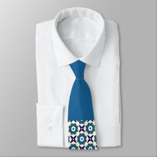 Flower Star Pattern Neck Tie