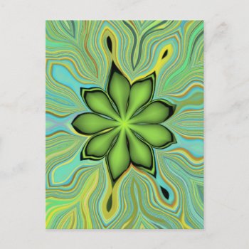 Flower Star Postcard by visionsoflife at Zazzle