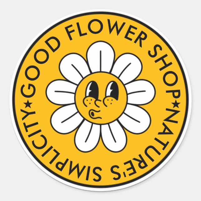 Flower sticker  (Front)