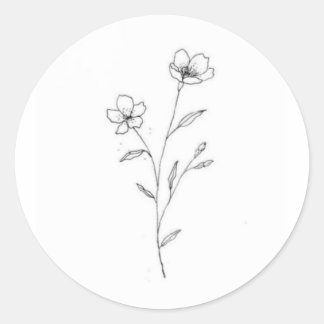 Flower sticker