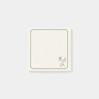 Flower Sticky Notes 3x3 Inch | Minimalist Floral