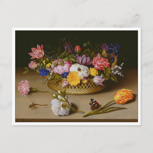Flower Still Life by Bosschaert Postcard (Front)