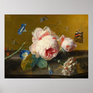 Flower Still Life, Jan van Huysum  Poster