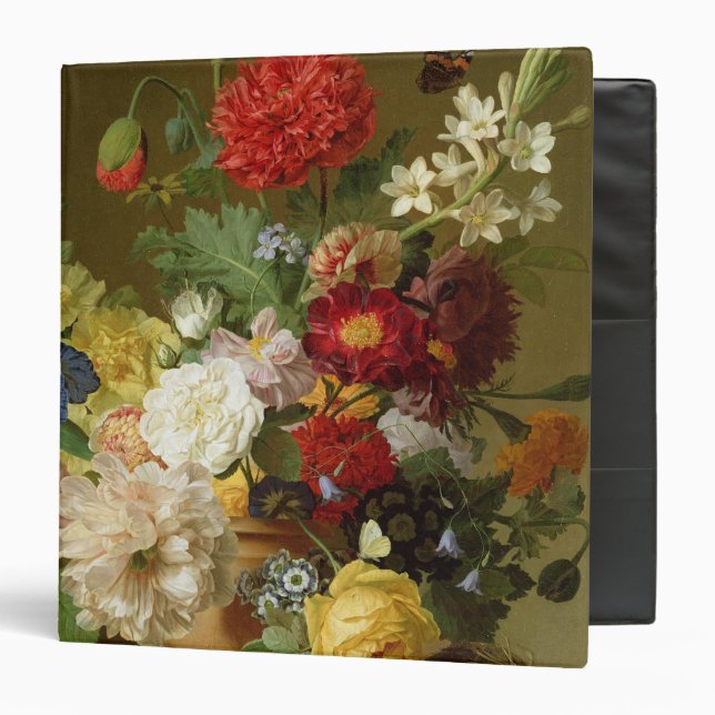 Flower Still Life on a marble ledge, 1800-01 Binder (Front/Inside)