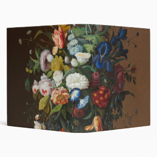 Flower Still Life with Bird's Nest Severin Roesen 3 Ring Binder