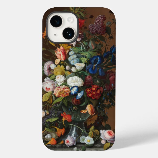 Flower Still Life with Bird's Nest Severin Roesen Case-Mate iPhone Case (Back)