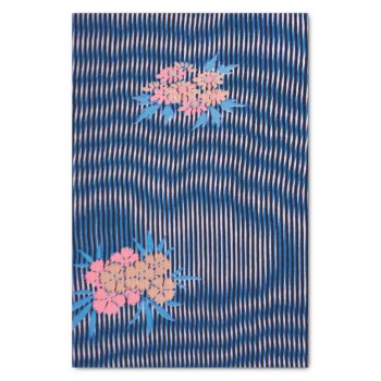 Flower & Stripes Pattern  Japanese Design Tissue Paper by Wagaraya at Zazzle