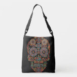 Flower Sugar Skull All-Over-Print Cross Body Bag