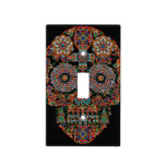 Flower Sugar Skull Light Switch Cover