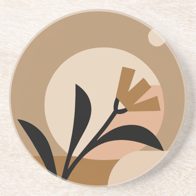 Flower Sun Boho Coaster (Front)