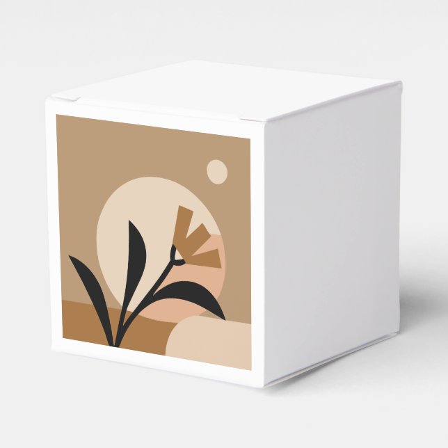 Flower Sun Boho Favor Boxes (Front Side)