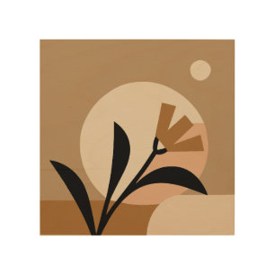 Flower Sun Boho Wood Wall Art