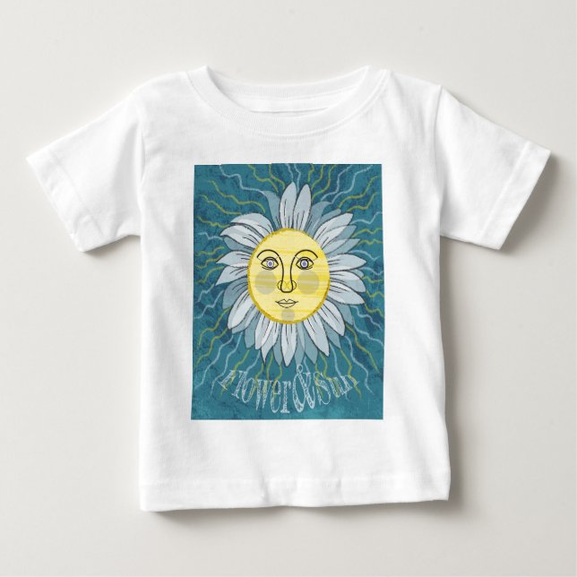 Flower & Sun - Nature Baby T-Shirt (Front)