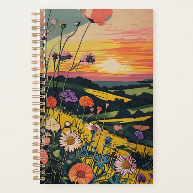 Flower Sunset Planner (Front)