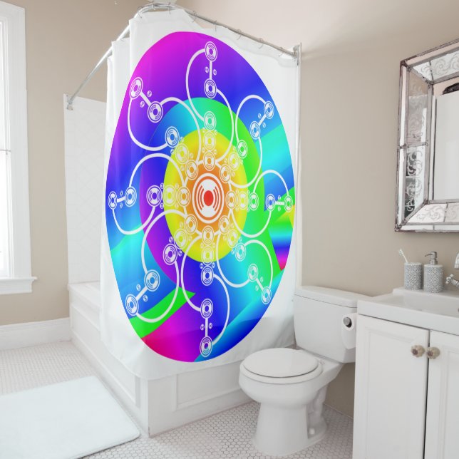 Flower Sunshine Shower Curtain (In Situ)