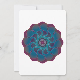 Flower Swirl Thank You Card