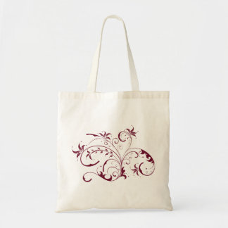 Flower Swirl Tote Bag