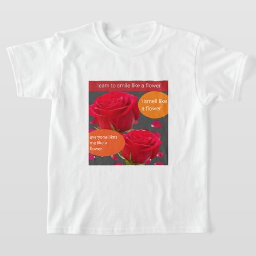 Flower T shert T_Shirt