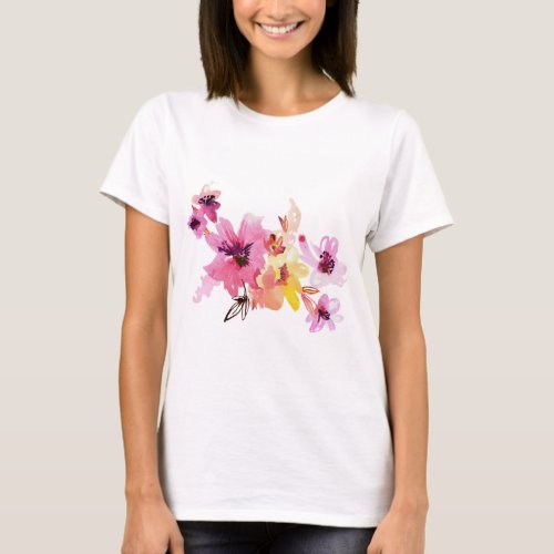 flower t shiirt  T_Shirt