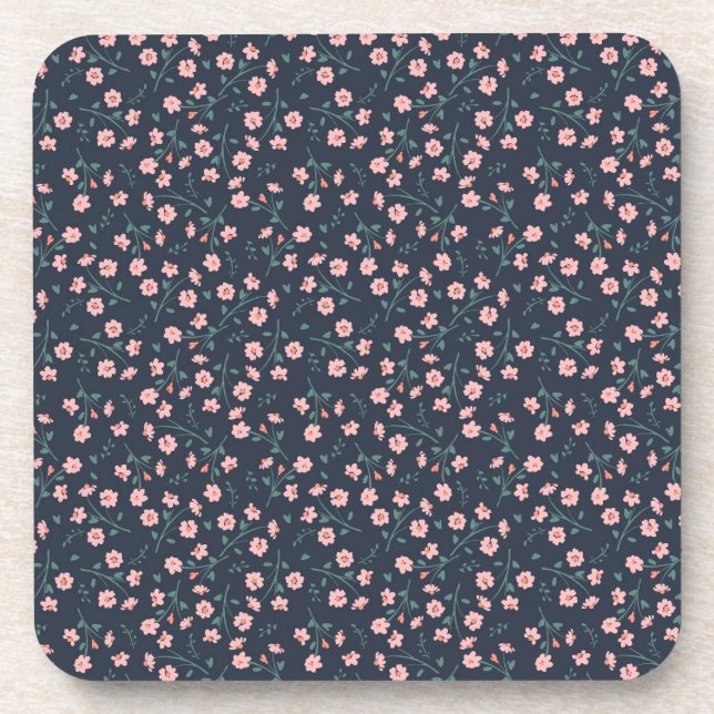 Flower Tattoos Beverage Coaster (Front)